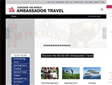 Tablet Screenshot of ambassadortravel.com.au